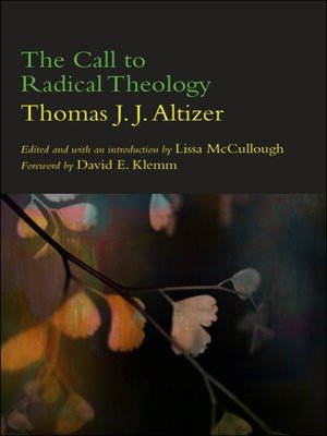 cover image of The Call to Radical Theology